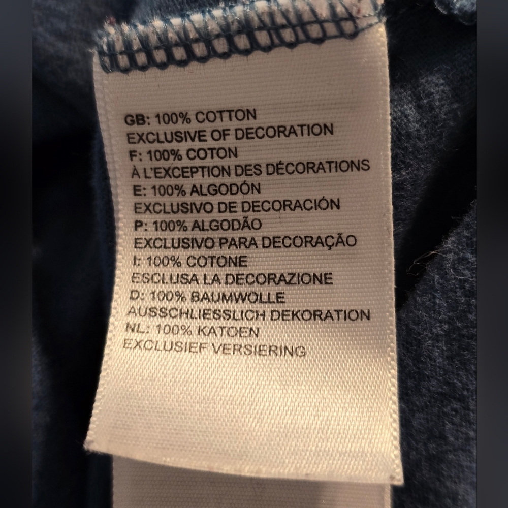The North Face Logo Tee | Washed Blue | Womens SZ Small - Picture 4 of 6